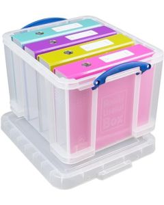 Really Useful Plastic Storage Box 35 Litre Clear - 35CCB