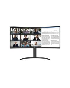LG 34WR55QC-B 34 Inch 3440 x 1440 Pixels UltraWide Quad HD VA Panel HDMI DisplayPort USB-C Curved Monitor