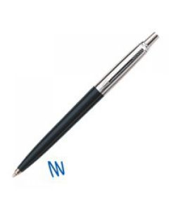 Parker Jotter Ballpoint Pen Black/Chrome Barrel Blue Ink - 1953207
