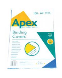ValueX Binding Cover Leathergrain A4 250gsm Blue (Pack 100) 6501101