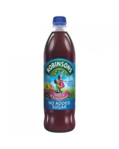 Robinsons No Added Sugar Apple and Blackcurrant Squash 1 Litre (Pack 12) 402013