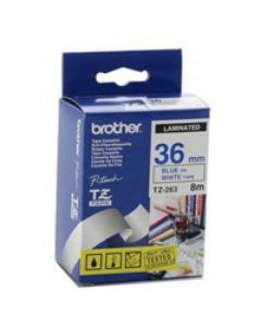 Brother TZE263 Blue on White Tape 36MM