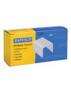 Rapesco 24/8mm Galvanised Staples (Pack 5000) - S24807Z3