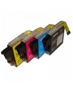 Brother Black Cyan Magenta Yellow Standard Capacity Ink Cartridge Multipack 9ml + 3 x 5ml (Pack 4) - LC985VALBP