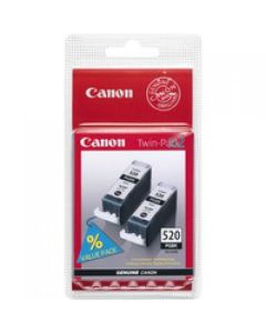 Canon PGI520BK Black Standard Capacity Ink Cartridge 2 x 19ml Twinpack - 2932B012