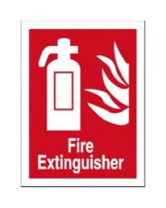 Seco Fire Fighting Equipment Safety Sign Fire Extinguisher Self Adhesive Vinyl 150 x 200mm - FF071SAV-150X200