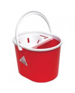 ValueX Plastic Mop Bucket With Wringer 5 Litre Red - 0907005