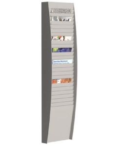 Fast Paper Document Control Panel/Literature Holder 1 x 25 Compartment A4 Grey - FV12502