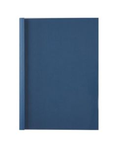 GBC Thermal Binding Cover A4 1.5mm Clear PVC Front Royal Blue Leathergrain Back (Pack 100) - IB451003