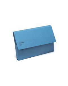 Guildhall Blue Angel Document Wallet Manilla Foolscap Half Flap 285gsm Assorted Colours (Pack 50) - GDW1-ASTZ