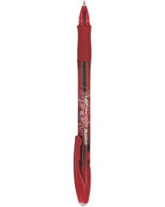 Bic Gel-ocity Illusion Erasable Gel Rollerball Pen 0.7mm Tip 0.3mm Line Red (Pack 12) - 943442