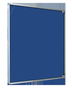 Magiboards Lockable Blue Felt Noticeboard 900x1200mm  - GF1AB4PBLU