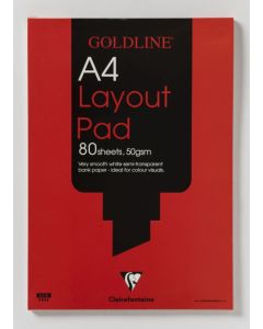 Clairefontaine Goldline A4 Layout Pad Bank Paper 50gsm 40 Pages White Paper GPL1A4Z