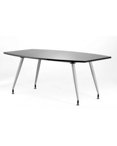 Dynamic High Gloss 1800mm Writable Boardroom Table Black Top I003056