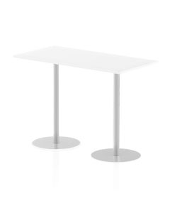 Dynamic Italia 1600 x 800mm Poseur Rectangular Table White Top 1145mm High Leg ITL0294