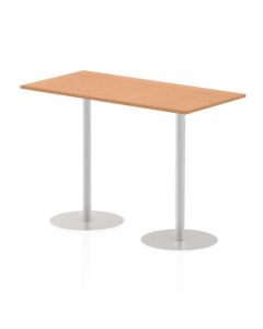 Dynamic Italia 1600 x 800mm Poseur Rectangular Table Oak Top 1145mm High Leg ITL0296