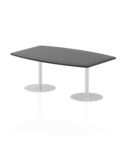 Dynamic Italia 1800mm Poseur High Gloss Table Black Top 725mm High Leg ITL0318