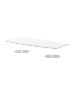 Dynamic Italia 2400mm Poseur High Gloss Table White Top 475mm High Leg ITL0323