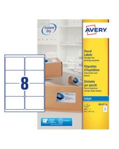 Avery Inkjet Address Label 99.1x67.7mm 8 Per A4 Sheet White (Pack 200 Labels) J8165-25