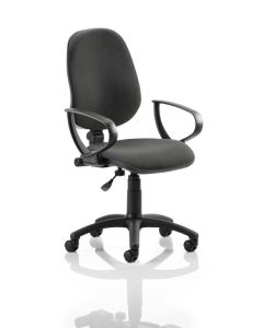 Eclipse Plus I Black Chair With Loop Arms KC0014