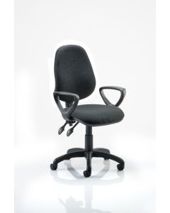Eclipse Plus II Chair Charcoal Loop Arms KC0024
