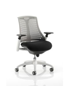 Flex Chair White Frame Grey Back KC0061
