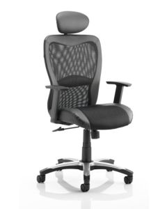 Victor II Executive Chair Black With Headrest KC0160