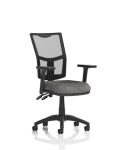 Eclipse Plus II Mesh Chair Charcoal Adjustable Arms KC0174