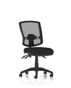Eclipse Plus III Deluxe Medium Mesh Back Task Operator Office Chair Black Seat Without Arms - KC0398