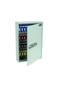 Phoenix Commercial Key Cabinet 64 Hook Electronic Lock Light Grey KC0602E