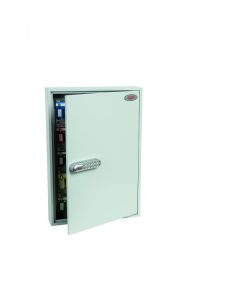 Phoenix Commercial Key Cabinet 100 Hook Electronic Lock Light Grey KC0603E