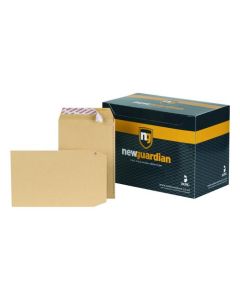 New Guardian Pocket Envelope C5 Peel and Seal Plain Power-Tac Easy Open 130gsm Manilla (Pack 250) - L26039
