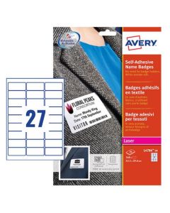 Avery Self-Adhesive Name Badge 63.5x29.6mm White (Pack 540) L4784-20