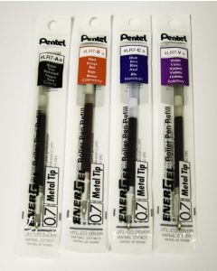Pentel Refill for Pentel EnerGel Pens 0.7mm Tip Black (Pack 12) - LR7-AX