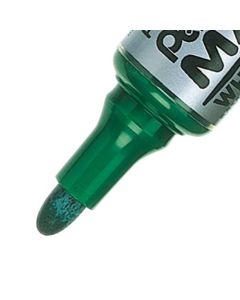 Pentel Whiteboard Marker Bullet Tip 3mm Line Green (Pack 12) - MWL5M-DO