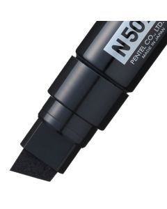 Pentel N50XL Permanent Marker Jumbo Chisel Tip 17mm Line Black (Pack 6) - N50XL-A