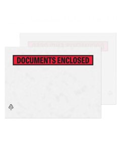 Blake Purely Packaging Document Enclosed Wallet C5 235x175mm Peel and Seal Printed Clear (Pack 1000) - PDE42