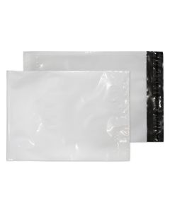 Blake Purely Packaging Polypost Polythene Pocket Envelope Peel and Seal C4+ 320x240mm White (Pack 100) - PE42/W/100