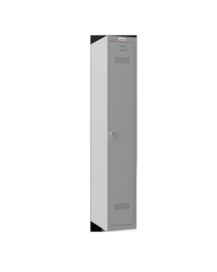 Phoenix PL Series 1 Column 1 Door Personal locker in Grey with Key Lock PL1130GGK