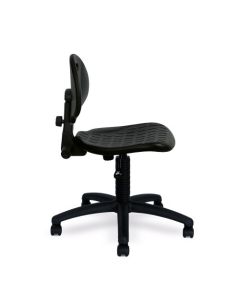 Nautilus Designs Derwent Polyurethane Operator Chair With Spring Loaded Backrest Mechanism Black - DPA/POLY/OPS