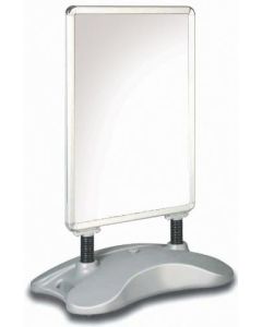 Deflecto A1 Water Based Free Standing Pavement Display Stand with Snap Frame - Silver Effect Finish - PPA100S