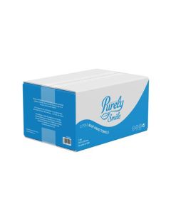 ValueX Hand Towels C Fold 1Ply 100% Recycled Blue (Case 2400) PS1021