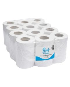 ValueX Mini Centre Feed Roll 2 Ply 60m White (Pack 12) PS1204