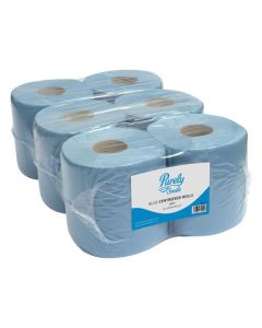 Purely Smile Centre Feed Roll 2 Ply 150m Blue (Pack 6) PS1213