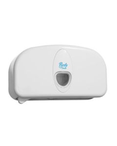 ValueX Micro Twin Toilet Roll Dispenser White PS1706