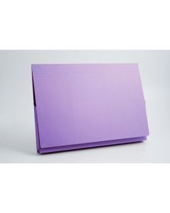 Guildhall Document Wallet Manilla 356x254mm Full Flap 315gsm Mauve (Pack 50) - PW3-MVEZ