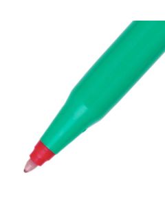 Pentel R50 Rollerball Pen 0.8mm Tip 0.4mm Line Red (Pack 12) - R50-B