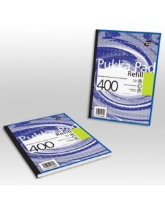Pukka Pad A4 Refill Pad Ruled 400 Pages Metallic Assorted Colours (Pack 5) - REF400