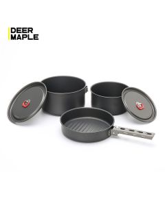 Removable Handle Compact Cookset