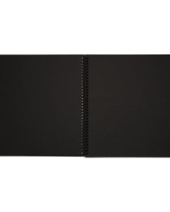 Rhino A4+ Oversize Hardback Scrapbook 40 Page Black Paper Plain (Pack 3) - RHBSB-8